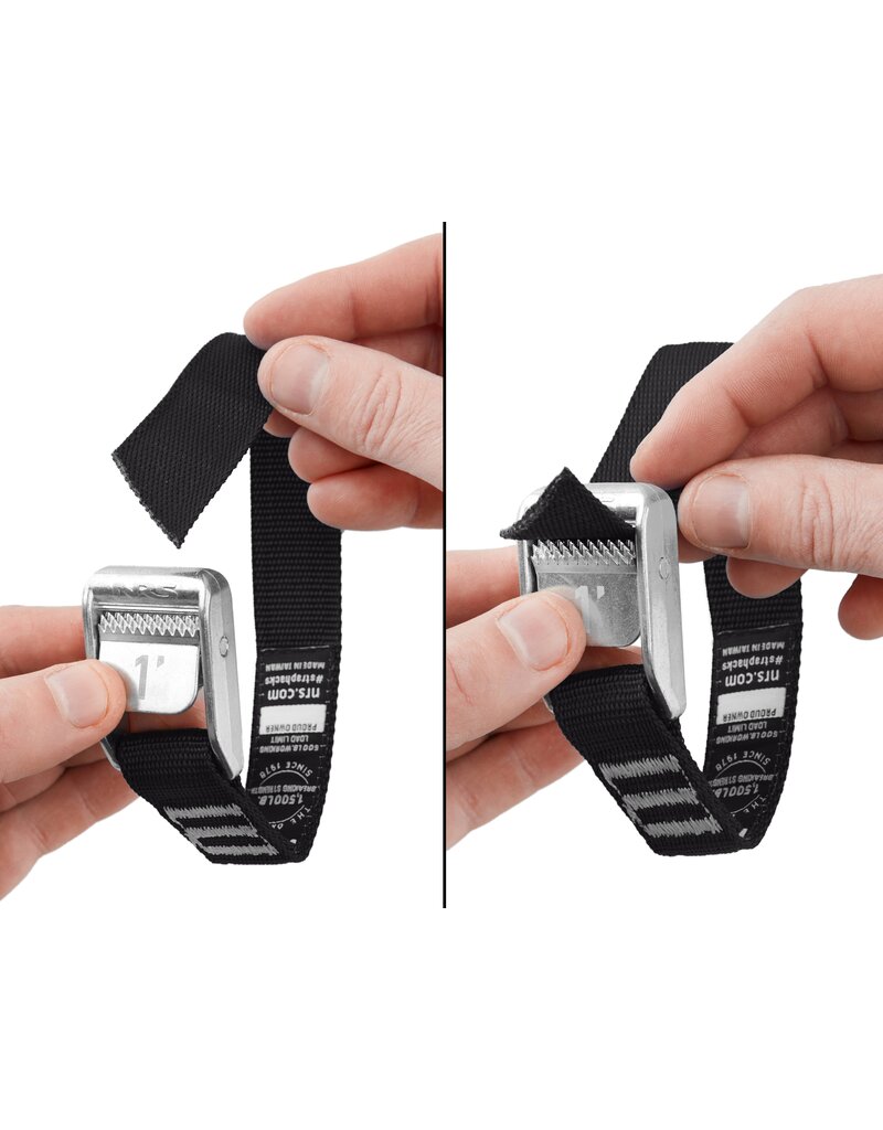 NRS NRS HD 1" Strap - Stealth Black - 4-Pack