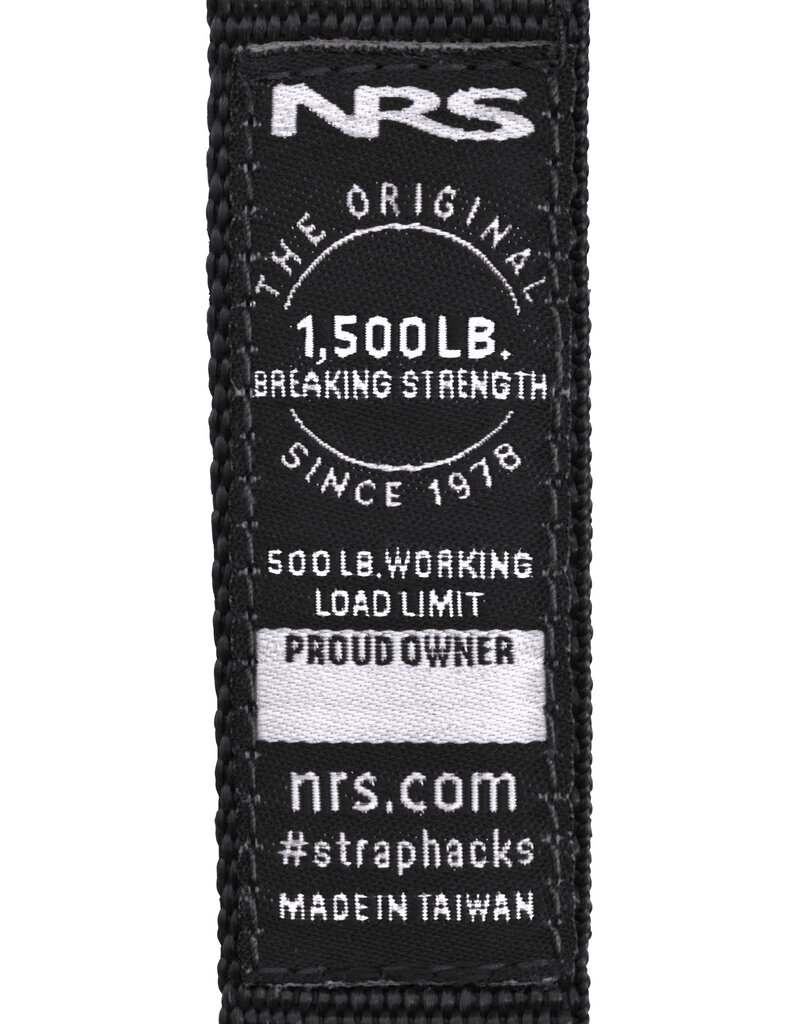 NRS NRS HD 1" Strap - Stealth Black - 4-Pack