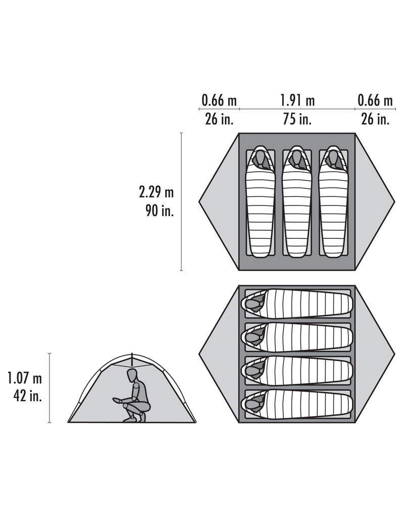 MSR MSR Hubba Hubba™  HD 3-Person Backpacking Tent