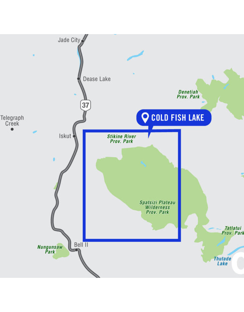 Backroad Maps BRMB Cold Fish Lake Adventure Map WP
