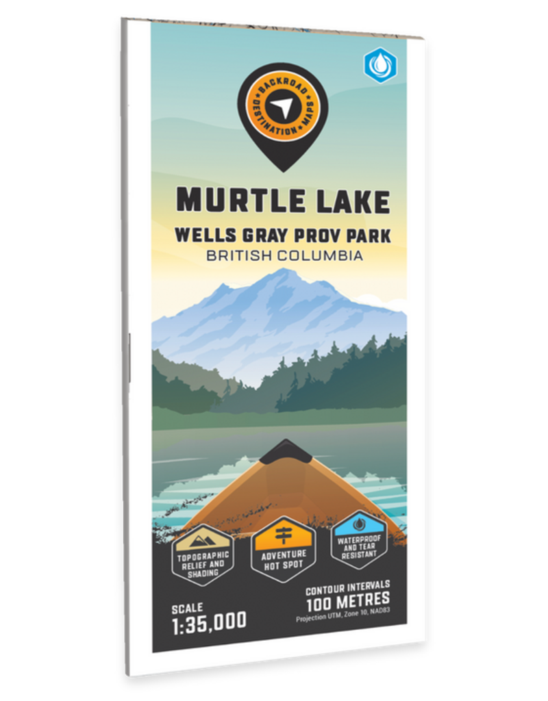 Backroad Maps BRMB Murtle Lake (Wells Gray Provincial Park BC) - Destination Map WP