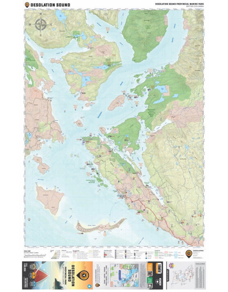 Backroad Maps BRMB Desolation Sound Provincial Park - Destination Map WP