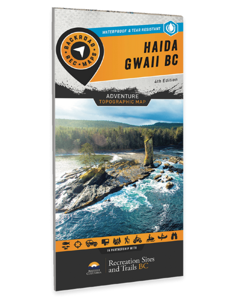 Backroad Maps BRMB Haida Gwaii BC - Recreation Map - 4th WP