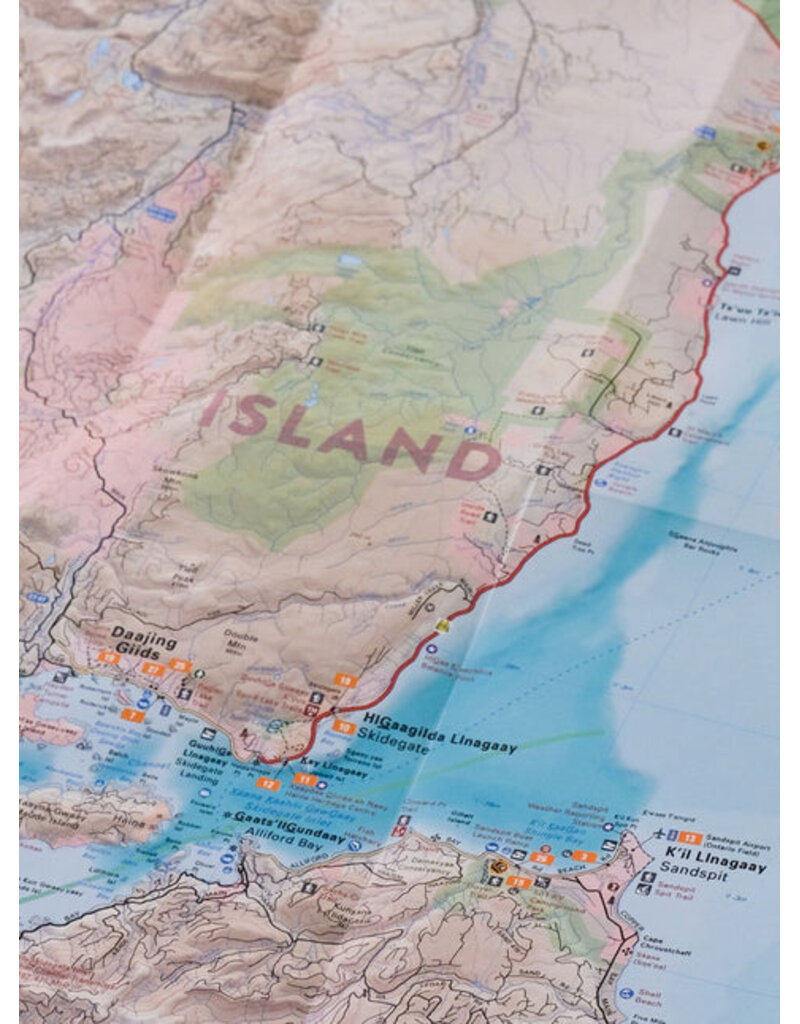 Backroad Maps BRMB Haida Gwaii BC - Recreation Map - 4th WP