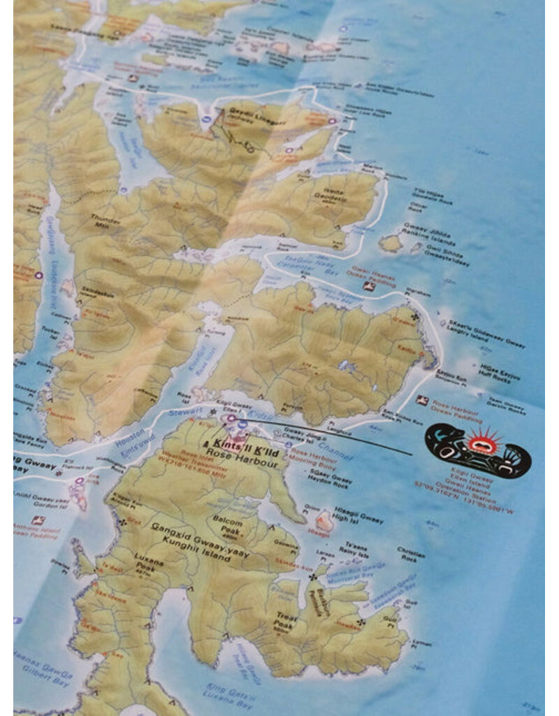Backroad Maps BRMB Haida Gwaii BC - Recreation Map - 4th WP