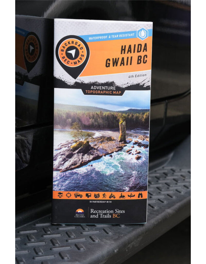 Backroad Maps BRMB Haida Gwaii BC - Recreation Map - 4th WP