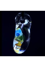 Bob Snodgrass Bob Snodgrass Fume Glass Pendant with UV Accents 1