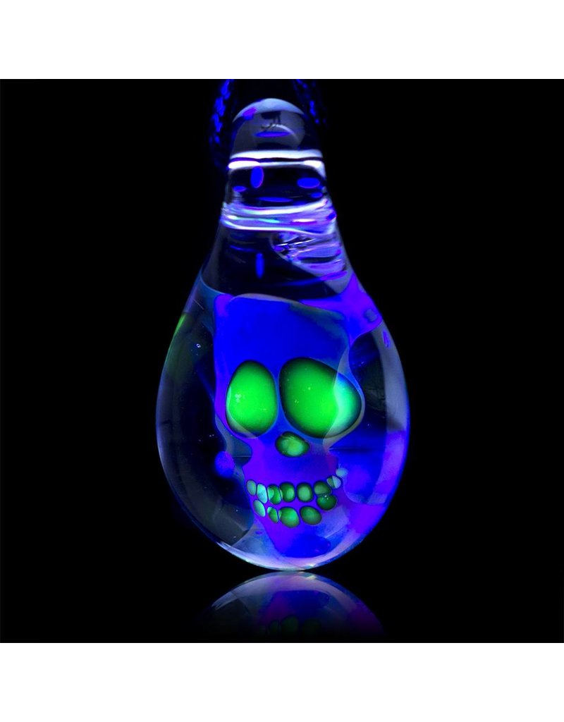 Bob Snodgrass Bob Snodgrass Fume Glass Pendant with UV Accents 1