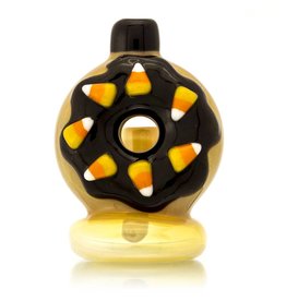 KGB x Sarah Marblesbee SOLD FF 10mm Candy Corn Single Nut Rig KGB x Sarah Marblesbee