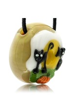 KGB x Sarah Marblesbee FF Black Cat & Graveyard Donut Pendant KGB x Sarah Marblesbee