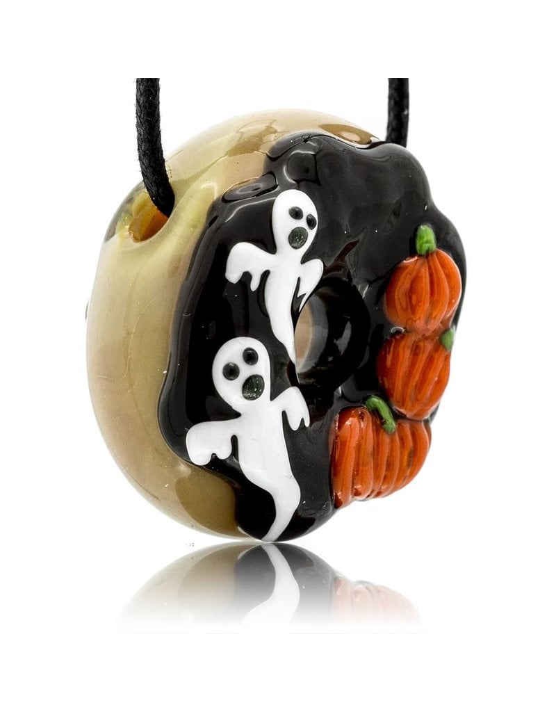 KGB x Sarah Marblesbee FF Ghosts & Pumpkins Donut Pendant KGB x Sarah Marblesbee