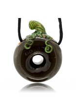 KGB x Sarah Marblesbee SOLD FF UV Chocolate Pumpkin Donut Pendant KGB x Sarah Marblesbee