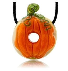 KGB x Sarah Marblesbee SOLD FF UV Pumpkin #5 Donut Pendant KGB x Sarah Marblesbee