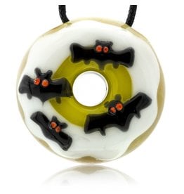 KGB x Sarah Marblesbee SOLD FF Bats Donut Pendant KGB x Sarah Marblesbee