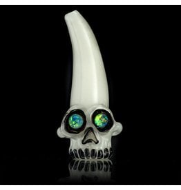 AKM SOLD AKM White Satin UV Skull One Hitter Dark Arts