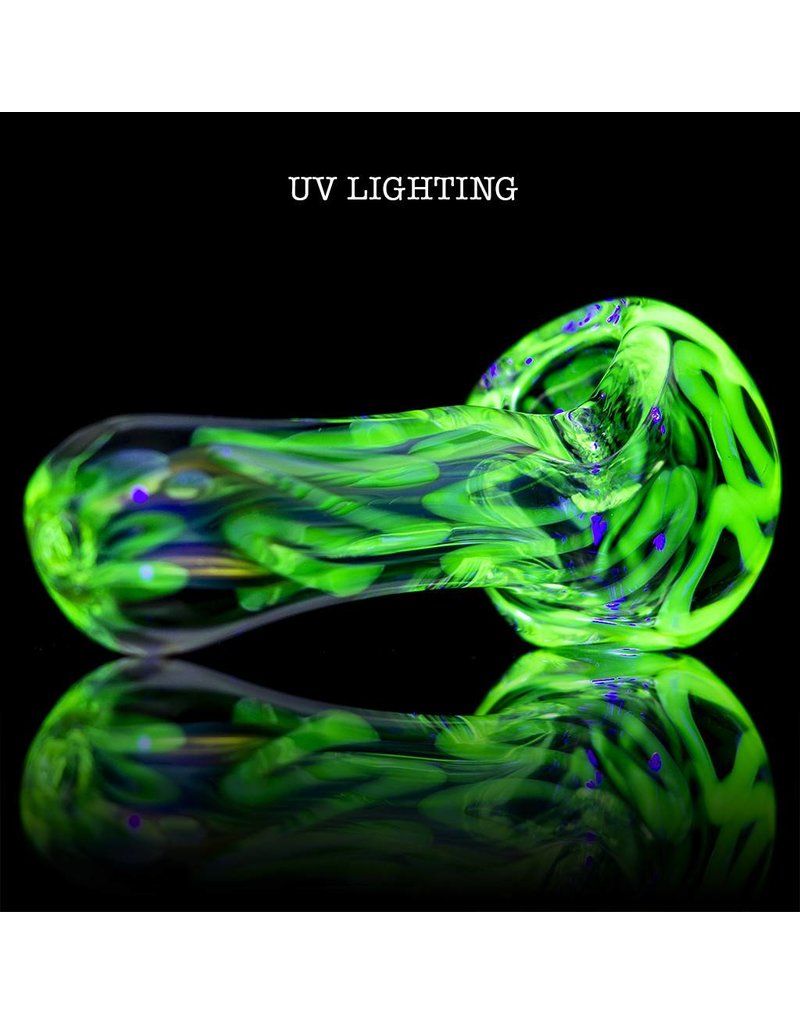 Multiverse Multiverse Small UV Inside Out Fume Glass Spoon Dry Pipe C