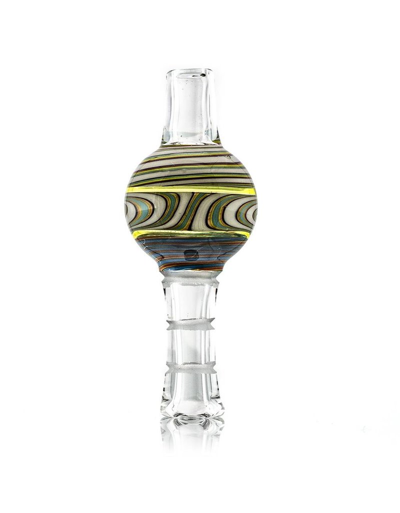 Mystic Family Glass Bubble Carb Cap 25mm Fully Worked Glass UV Cold Cut by Mystic Family Glass
