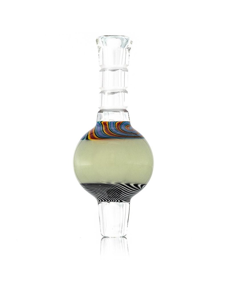 Mystic Family Glass UV Section Cold Cut Bubble Carb Cap by Mystic Family Glass