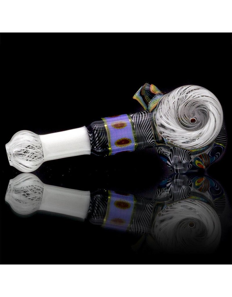 Mystic Family Glass Flower Millie Glass Hammer Dry Pipe by Mystic Family Glass