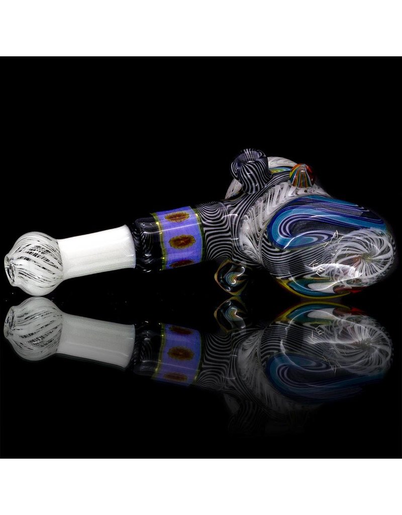 Mystic Family Glass Flower Millie Glass Hammer Dry Pipe by Mystic Family Glass