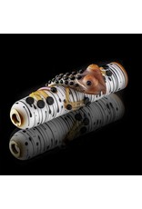 Kevin Engelmann Witch DR. Frosted Birch Frog Glass Chillum One Hitter  (D)