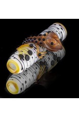 Kevin Engelmann Witch DR. Frosted Glass Birch Dry Hammer and Frog Chillum Set