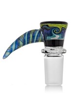 18mm Horn Handle Glass Bowl Slide by Mike Fro (E)