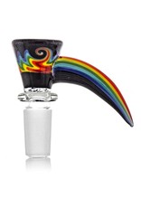 14mm Horn Handle Glass Bowl Slide by Mike Fro (G)