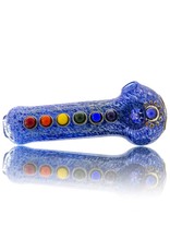 Chakra Glass Spoon Dry Pipe by Sarah Marblesbee (B)