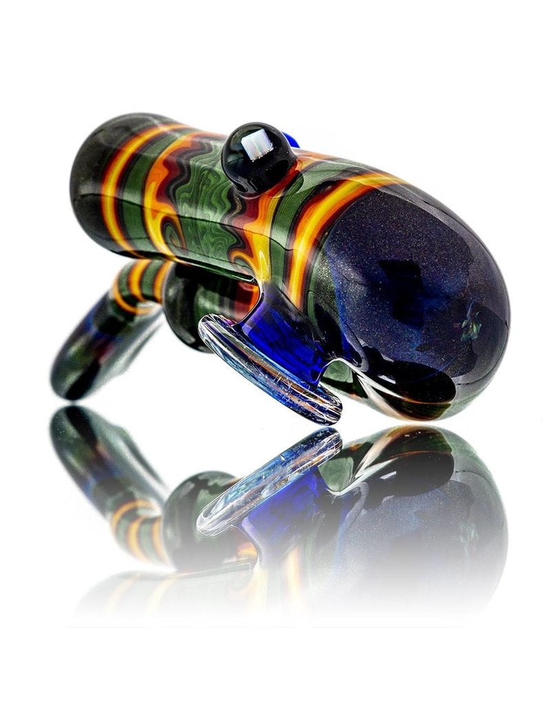 Fully Worked Glass Sherlock Dry Pipe by Mike Fro (B)