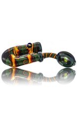 Fully Worked Glass Sherlock Dry Pipe by Mike Fro (B)