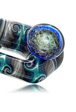 Fully Worked Glass Sherlock Dry Pipe by Mike Fro (D)