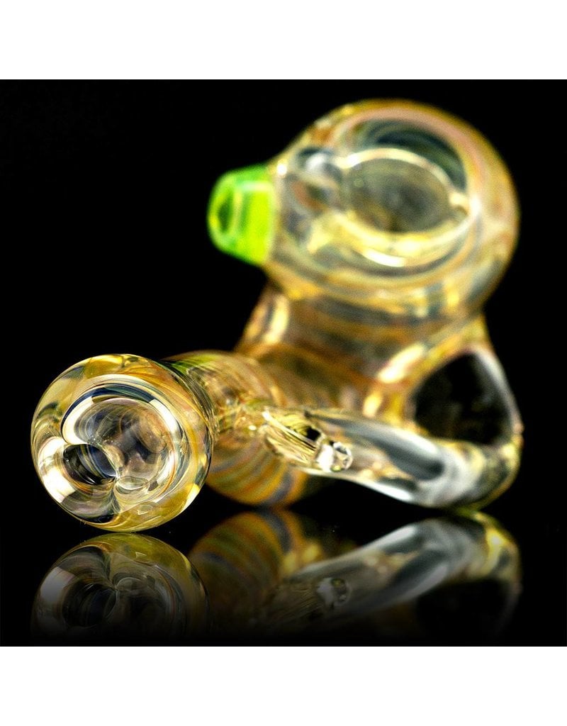 Firekist Glass Firekist Medium Inside Out Fumed Sherlock Glass Dry Pipe (B)