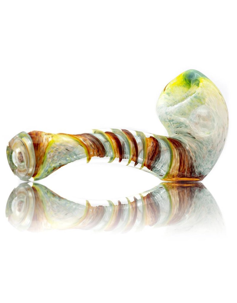 Plug-A-Nug Plug-A-Nug Inside Out Frit Twist Glass Sherlock Dry Pipe (A)