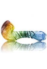 Plug-A-Nug Inside Out Frit Twist Glass Sherlock Dry Pipe (B)