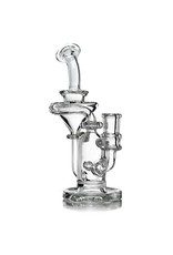 Waldos Wonders 14mm Clear Glass Recycler Dab Rig by Fogz (A)