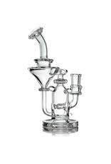 Waldos Wonders 14mm Clear Glass Recycler Dab Rig by Fogz (A)