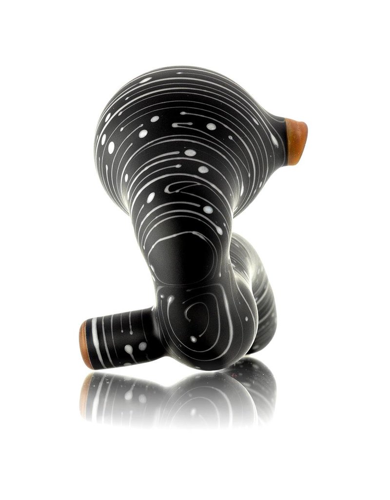 Witch DR Witch DR Frosted Glass Black Birch Sherlock Dry Pipe (B)