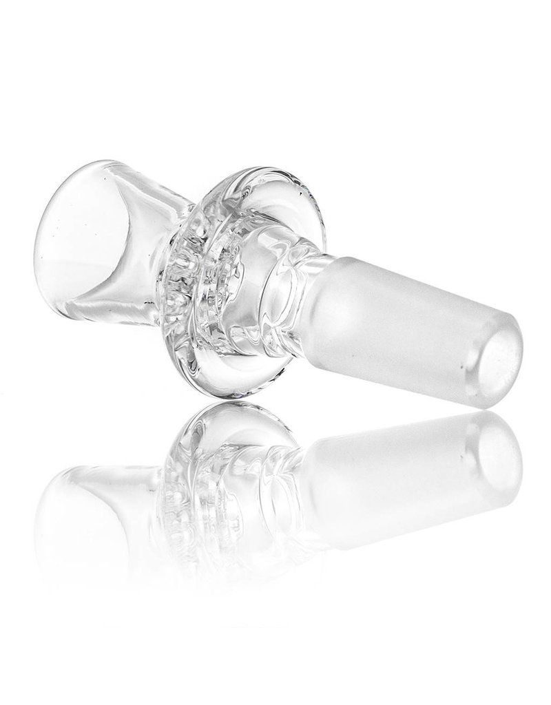 14mm Clear Honeycomb Disc Glass Bowl Slide by Blazing Blue Glass