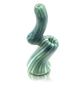 Witch DR SOLD Frosted Glass Bubbler Color Wrap&Rake Upright Sherlock (B) by Witch DR