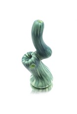 Witch DR Frosted Glass Bubbler Color Wrap&Rake Upright Sherlock (B) by Witch DR