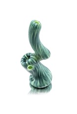Witch DR Frosted Glass Bubbler Color Wrap&Rake Upright Sherlock (C) by Witch DR