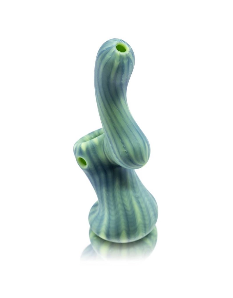Witch DR Frosted Glass Bubbler Color Wrap&Rake Upright Sherlock (D) by Witch DR