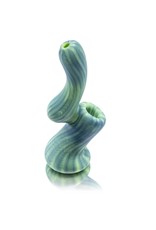 Witch DR Frosted Glass Bubbler Color Wrap&Rake Upright Sherlock (D) by Witch DR