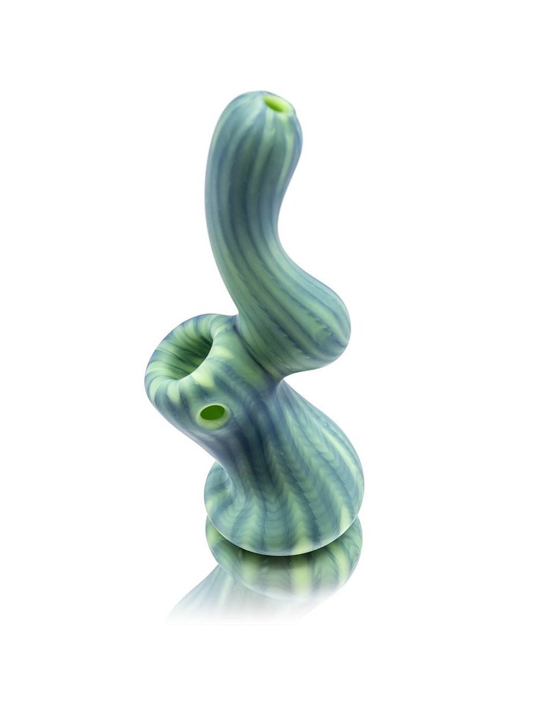 Witch DR Frosted Glass Bubbler Color Wrap&Rake Upright Sherlock (D) by Witch DR