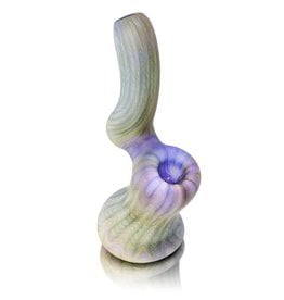 Witch DR SOLD Glass Bubbler Frosted Glass Color Wrap&Rake Upright Sherlock (J) by Witch DR