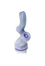 Witch DR Glass Bubbler Frosted with Color Wrap & Rake  Upright Sherlock (K) by Witch DR
