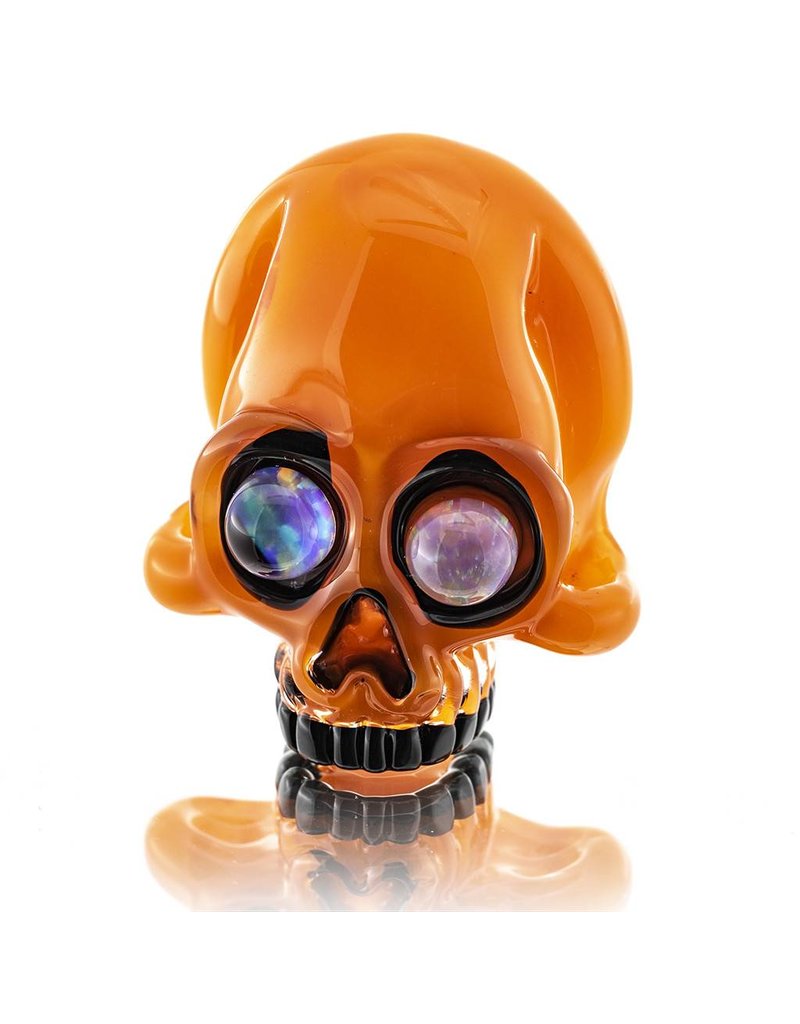 AKM SOLD AKM Orange Crayon Skull Pendant