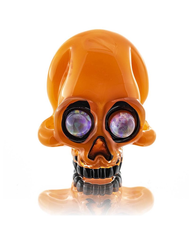 AKM SOLD AKM Orange Crayon Skull Pendant