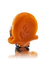 AKM SOLD AKM Orange Crayon Skull Pendant